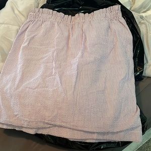 Purple seersucker skirt